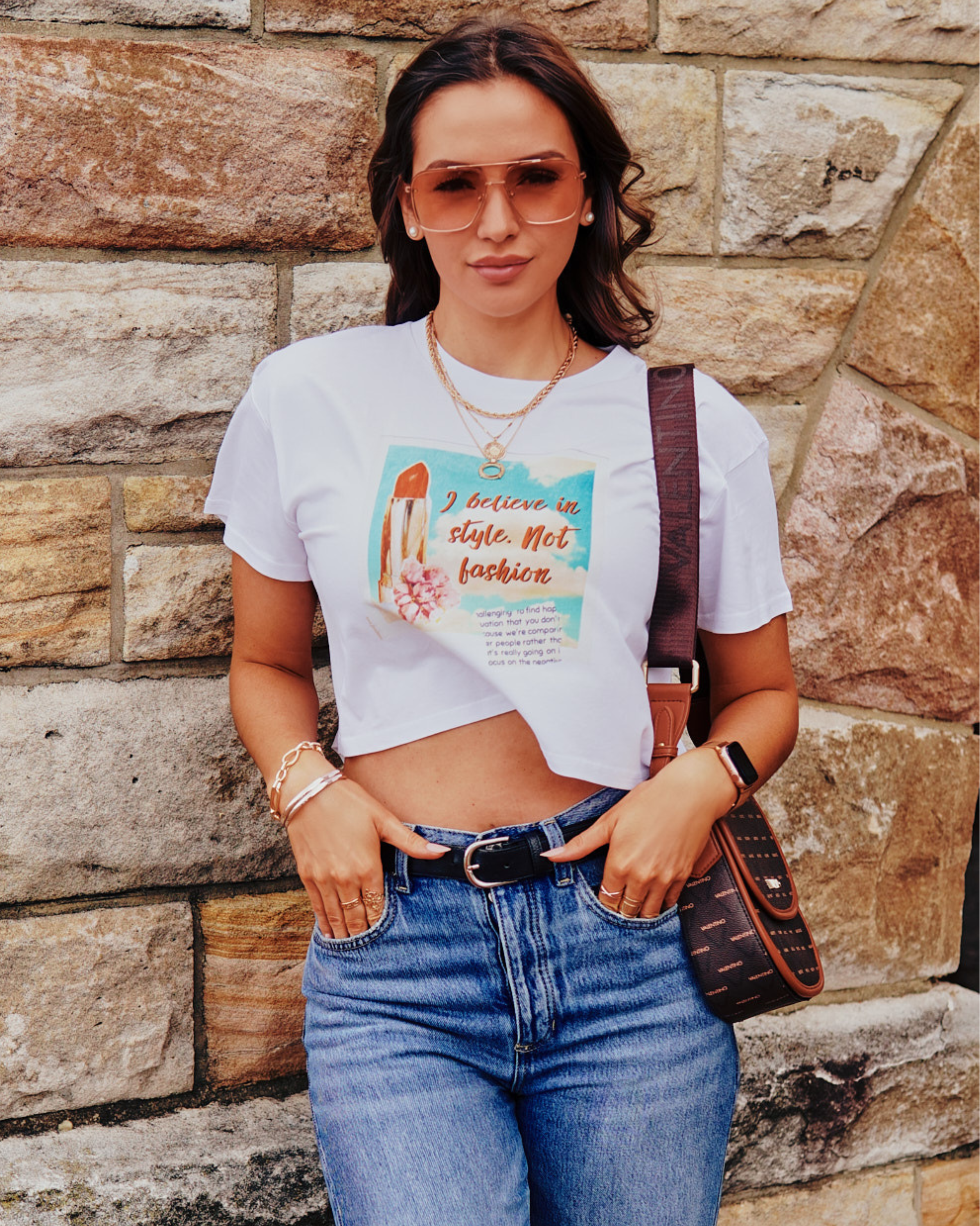 I Believe In Style Crop Top